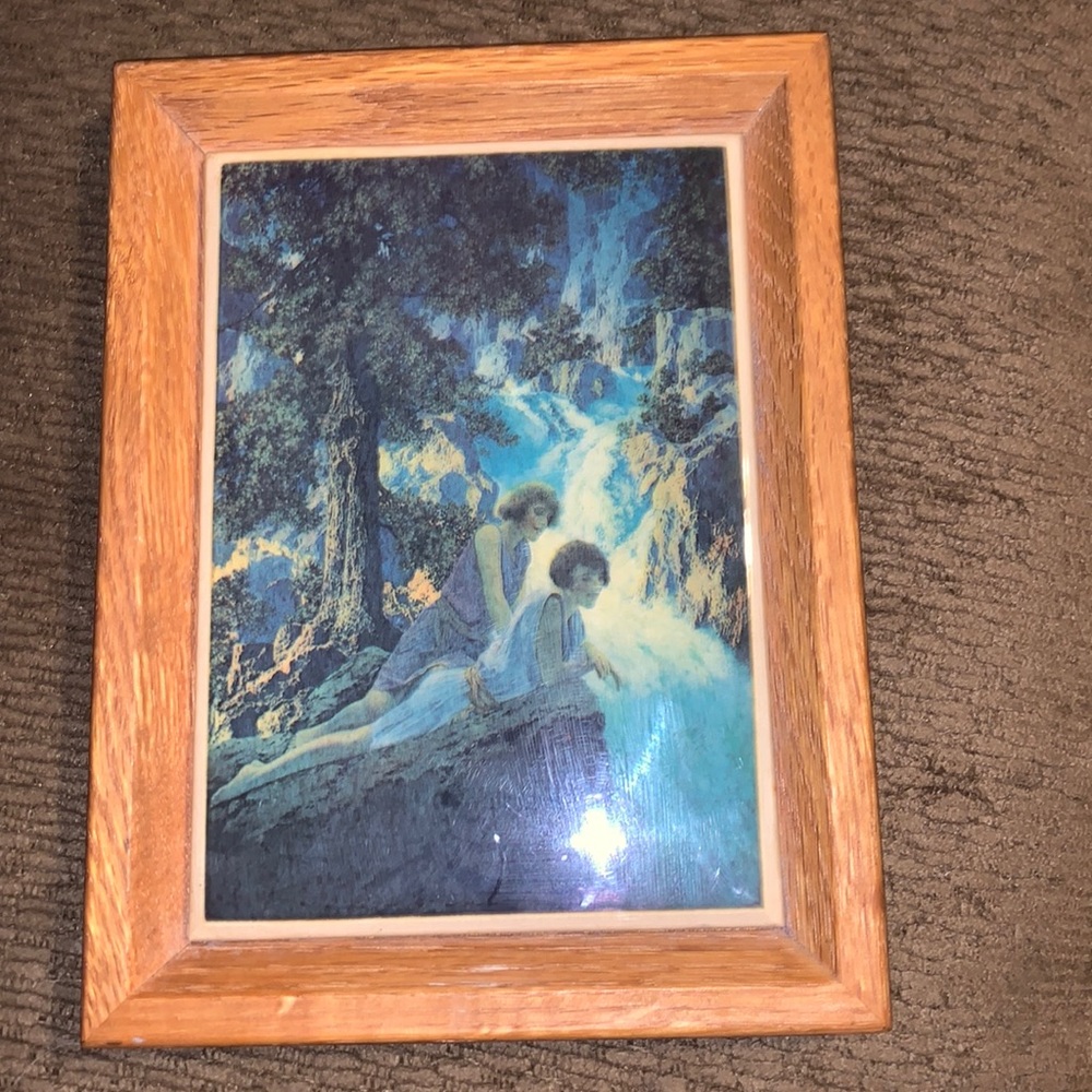 Maxfield Parrish “Waterfall” On Tile Made in the USA